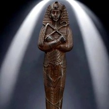 Authentic Pharaonic Black Statue Rare Egyptian Artifacts Of Phataoh Tutankhamun picture