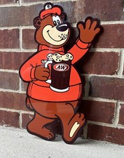 18 Inch Rooty Bear Vintage Style Aluminum Die Cut Sign picture
