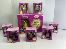 Disney CVS Enesco Snow White & 7 Dwarfs Figurines Complete 8 Set w/ Boxes FL picture