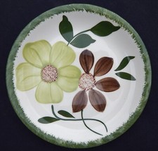 BLUE RIDGE SOUTHERN POTTERY Green Briar 4042 Piecrust, Vintage Bread Plate 6.25