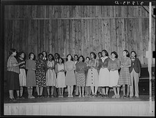 Photo:Lakeview Arkansas Phillips County 1938 School Glee Club Students picture