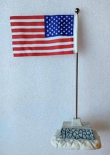 Lemax 1996 Christmas Village Retired 8” American Flag Pole #64150 picture