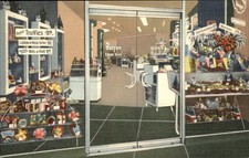 Rochester NY Boston Candy Shop Teich OUTSTANDING LINEN ADVERTISING Postcard bhn picture