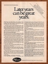 1984 Pfizer Healthcare Vintage Print Ad/Poster Health Pharmaceuticals Wall Art picture