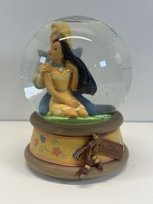 Vintage Disney Pocahontas John Smith Snow Globe Colors of the Wind picture