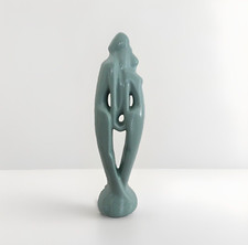 Royal Haeger Lovers 20” Green Ceramic Figurine Mint picture
