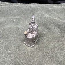 HMR1311 Vintage Spoontiques Pewter Wizard Figurine Damaged picture