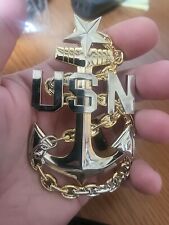 SCPO Senior Chief E-8 Large Pin Navy Challenge Coin picture