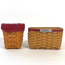 Authentic Longaberger Signed 2004 Hostess Appreciation Baskets Set of 2 Small picture