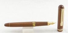 Pilot Woody Wood-Look & Gold Fountain Pen - Fine Nib - 1970's - New-Old-Stock picture