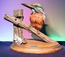 Giuseppe Armani Capodimonte Kingfisher Bird Figurine Sculpture Italy '82  picture