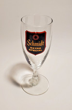 Vintage Schmidt Extra Special Tall Stemmed Beer Glass St. Paul Minnesota picture