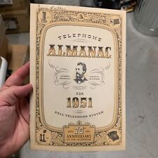 Vintage c.1950s Telephone Almanac - Bell Telephone Systems 75th Anniversary 1951 picture
