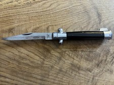 Vintage MM12-71 Japan Folding Stiletto Pocket Knife Stainless Steel 5” picture