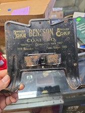 Vintage Benson Coal Co. Advertising Broom Holder Chicago picture
