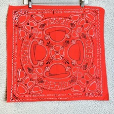 Western INTERNATIONAL SEEDS Portland, OR Bandana Red Cowboy Hat Design Hipster picture