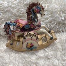 Westland Carousal Rocking Horse Musical Floral Intricate Details picture