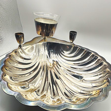 Vintage F.B. Rogers Silverplate Shell Serving Tray picture