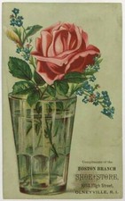 Boston Branch Shoe Store 1053 High St Olneyville RI Rhode Island Victorian Card picture
