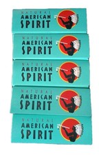 Vintage Natural American Spirit Lot of 5 Packs of 50 Sheets Each Rolling Papers  picture