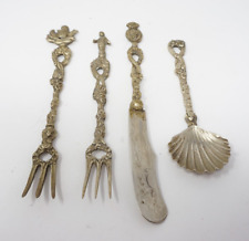 4 Vintage Montagnani Style Figural Appetizer Flatware Made in Italy 5