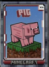 Pig 2024 Panini Minecraft Prizm 101/149 #36 picture