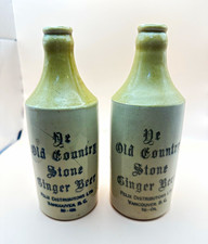 PR Vintage Ye Old Country Stone Ginger Beer Bottles Felix Distributors Van BC picture