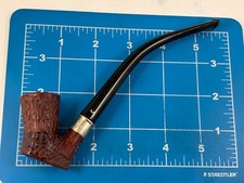 Judd's UNSMOKED Rustic Churchwarden Style Briar Sitter Pipe w/Removable Bowl picture