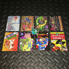 GARBAGE PAIL KIDS 2014 SERIES 2 SUPERHERO BATTLE AND COMIC COVER SETS 8-CARDS DC picture