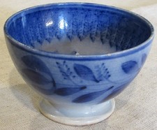 Antique Petrus Regout Maastricht Flow Blue Café Au Lait Bowl Sphinx Mark c.1891 picture