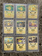 Pokémon TCG Pikachu 30th Anniversary Cards X 9 picture