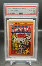 1990 Marvel Universe Avengers #1 PSA 10 picture