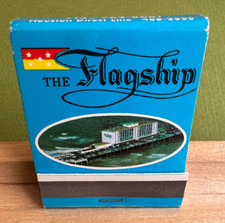 The Flagship Hotel, Galveston, TX, Full Unstruck Matchbook, Vintage, Vivid, Blue picture