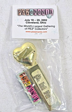 PEZamania 12 Gold Heart PEZ Dispenser MIB 2002 Cleveland Convention Rare picture