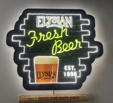 🔥 Elysian Brewing Fresh Beer LED Bar Opti Sign Light Not Neon Or Tap Handle picture