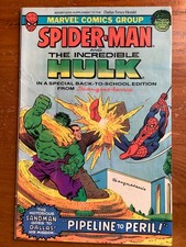 Spider-Man Incredible Hulk Pipeline to Peril 1981 Sanger-Harris Dallas Promo VG picture