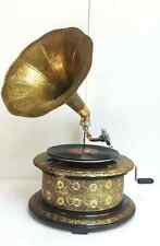 HMV Vintage Gramophone, Fully Functional Working Phonograph win-up record player picture