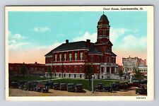 Lawrenceville IL-Illinois, Court House, Antique Vintage Souvenir Postcard picture