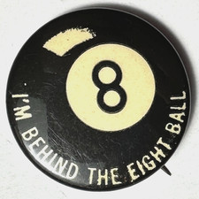 c1940s I'm Behind the Eight Ball Billiards  1.25