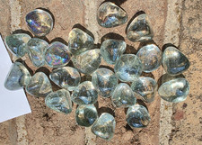 Andara crystal clear Jewel Tone Cabochon Surf Tumbled 5th Dimension chakra 1pc picture