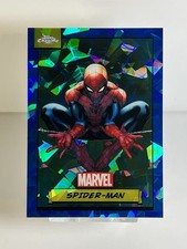 2024 Topps Chrome Sapphire Marvel SPIDER-MAN #1 Blue Color Match PACK FRESH picture