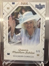 DUCHESS CAMILLA SP#3/5 BLUE VARIATION 2022 DECISION QUEENS JUBILEE CARD #QPJ11 picture