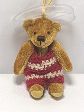 Gund Ornament Bear Countdown To Christmas Jointed Holiday Teddy Bear Vintage picture