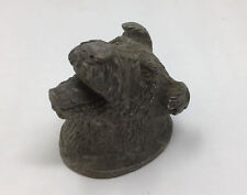 vintage antique Solid lead dog paperweight Terrier puppy k9 doggy pooch figure picture