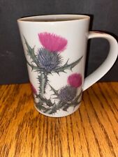 Dunoon SCOTTISH THISTLE Fine Bone China Coffee Tea Cup Kathy Pickles Design picture
