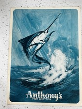 Vintage 1960s Anthony's Fish Grotto Restaurant Menu San Diego La Jolla La Mesa C picture