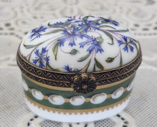 VINTAGE Limoges Ancienne Manufacture Royale Porcelain Hinged Trinket Box, France picture