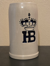 Vintage HB Hofbräuhaus München Beer Stein 1L West Germany Gerz Stoneware Mug picture