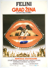 LA CITTÀ DELLE DONNE / CITY OF WOMEN exYU movie poster 1980 MASTROIANNI, FELLINI picture
