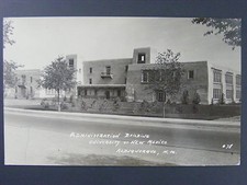 Albuquerque Admin Bldg University New Mexico NM Real Photo Postcard RPPC 1930-50 picture